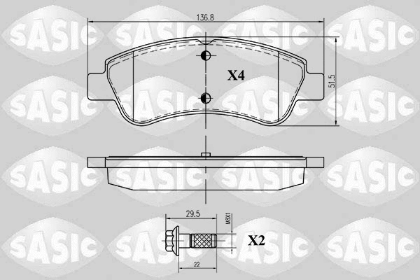 Brake Pad Set, disc brake (6210012)