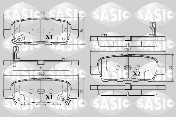Brake Pad Set, disc brake (6214025)