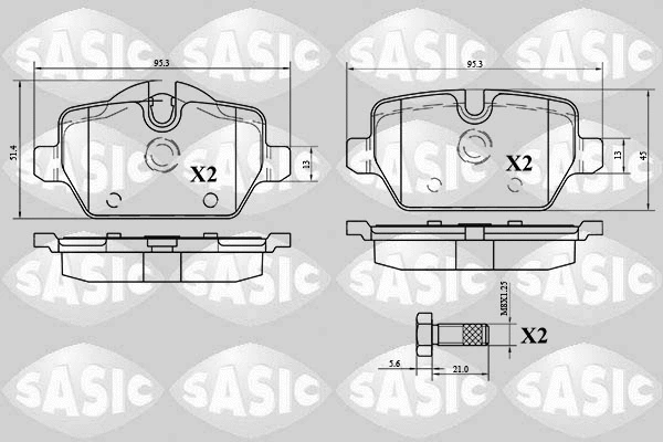 Brake Pad Set, disc brake (6216064)