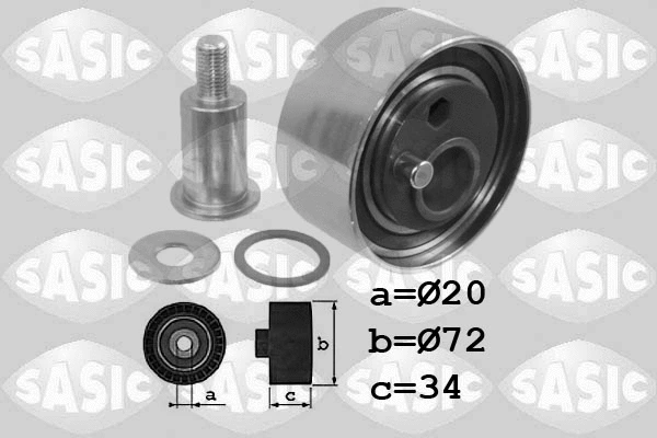 Tensioner Pulley, timing belt (1706052)