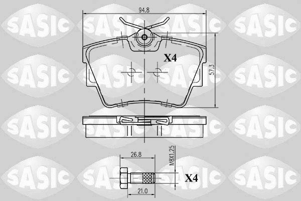 Brake Pad Set, disc brake (6214005)