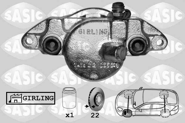 Brake Caliper (SCA6162)