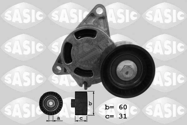 Belt Tensioner, V-ribbed belt (1624017)