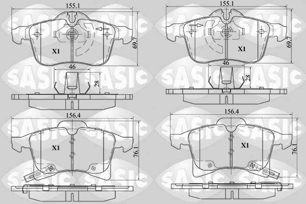 Brake Pad Set, disc brake (6216014)