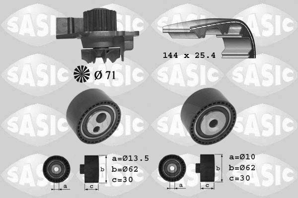 Water Pump & Timing Belt Kit (3900027)