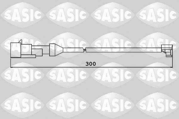 Warning Contact, brake pad wear (6236004)