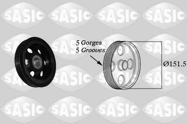 Belt Pulley, crankshaft (2156070)