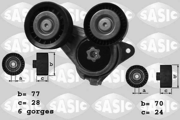 Belt Tensioner, V-ribbed belt (1626083)