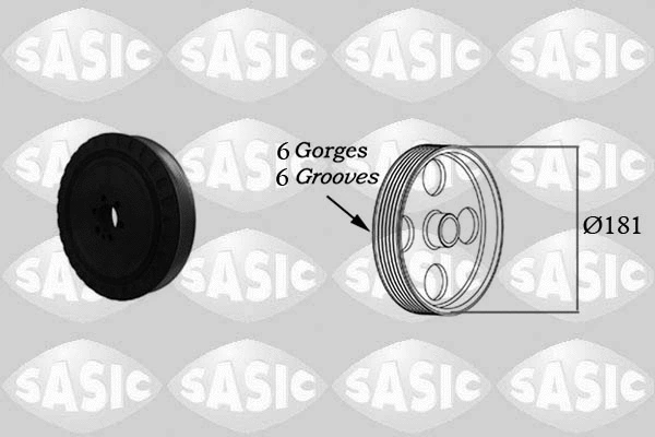 Belt Pulley, crankshaft (2156039)