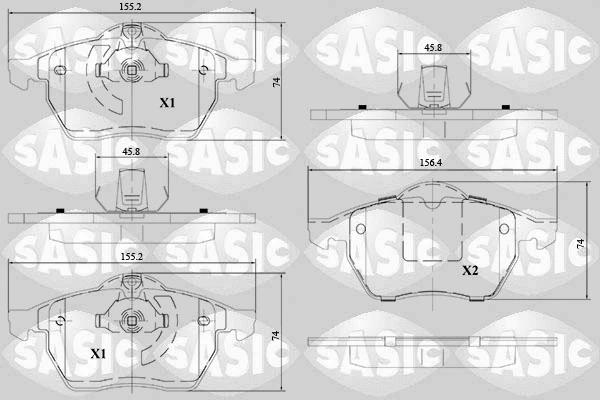 Brake Pad Set, disc brake (6216114)