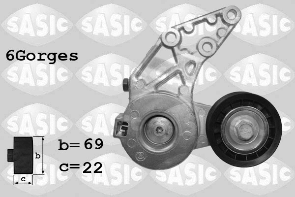 Belt Tensioner, V-ribbed belt (1626200)