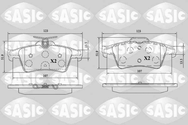Brake Pad Set, disc brake (6210088)