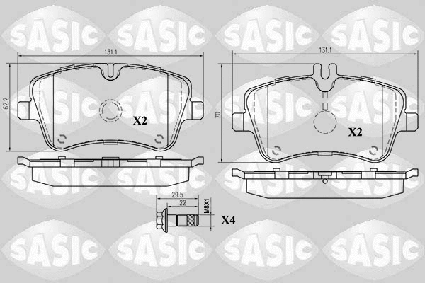 Brake Pad Set, disc brake (6216031)