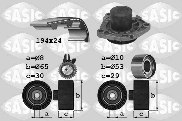 Water Pump & Timing Belt Kit (3906034)
