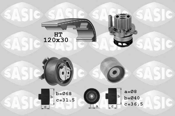 Water Pump & Timing Belt Kit (3906083)