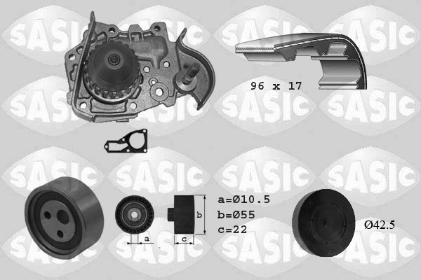 Water Pump & Timing Belt Kit (3904005)