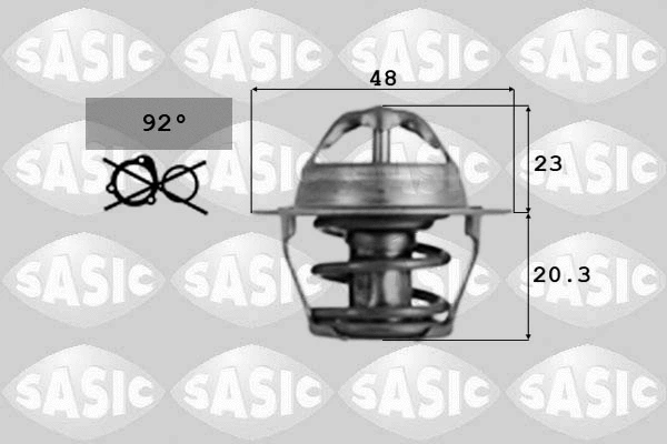 Thermostat, coolant (9000389)