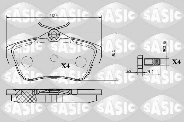 Brake Pad Set, disc brake (6210037)
