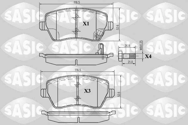 Brake Pad Set, disc brake (6214011)