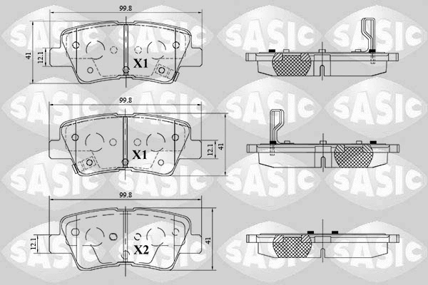 Brake Pad Set, disc brake (6216183)