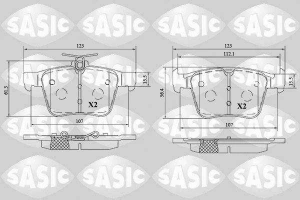 Brake Pad Set, disc brake (6216197)