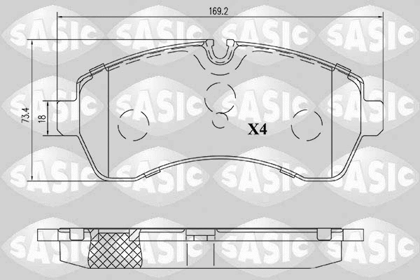 Brake Pad Set, disc brake (6216199)