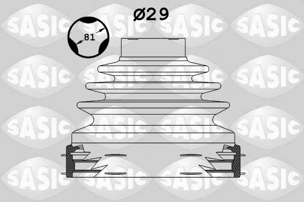 Bellow Kit, drive shaft (1900024)