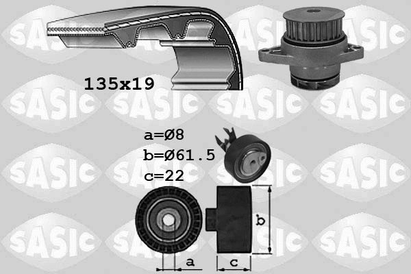 Water Pump & Timing Belt Kit (3906065)