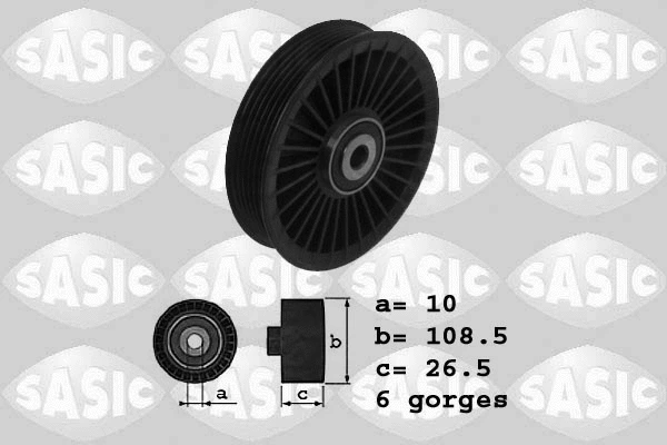 Deflection/Guide Pulley, V-ribbed belt (1626144)