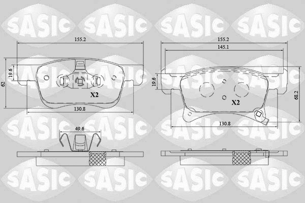 Brake Pad Set, disc brake (6216210)