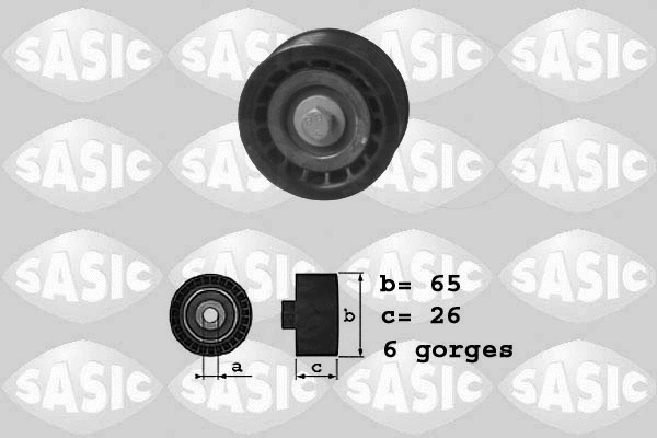 Deflection/Guide Pulley, V-ribbed belt (1620054)