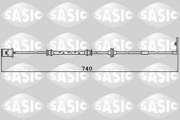 Warning Contact, brake pad wear (6236027)