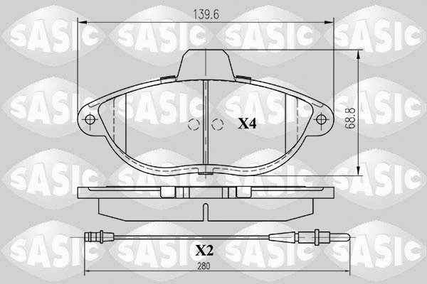 Brake Pad Set, disc brake (6210027)