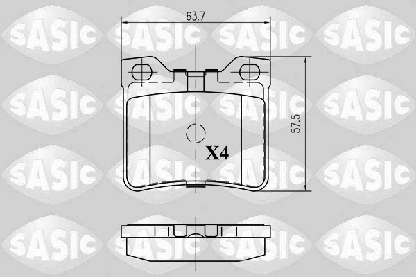 Brake Pad Set, disc brake (6210041)