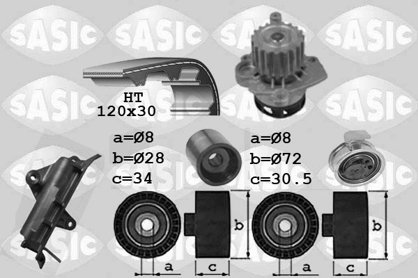 Water Pump & Timing Belt Kit (3906024)