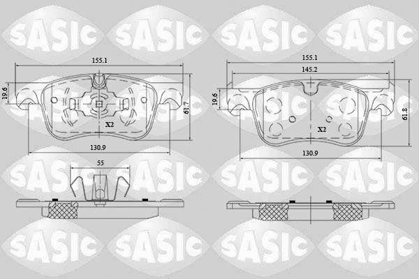 Brake Pad Set, disc brake (6210073)