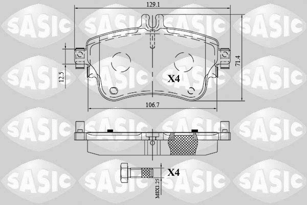 Brake Pad Set, disc brake (6216175)