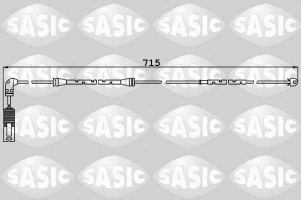 Warning Contact, brake pad wear (6236032)