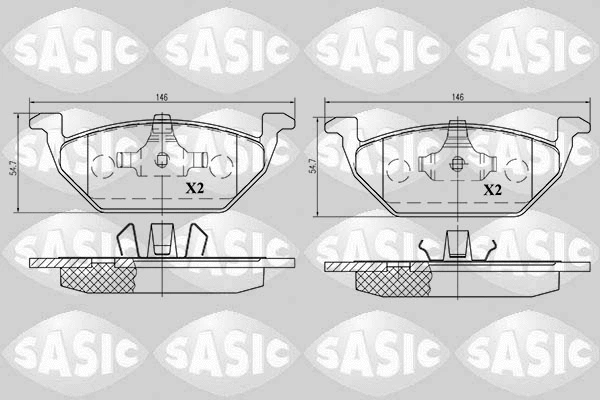 Brake Pad Set, disc brake (6216009)