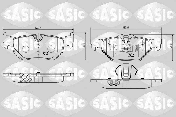 Brake Pad Set, disc brake (6216012)