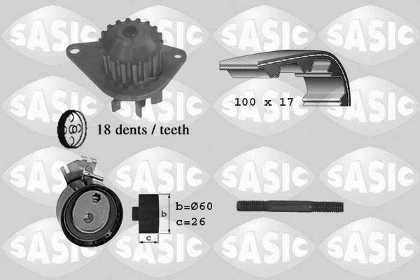 Water Pump & Timing Belt Kit (3900002)