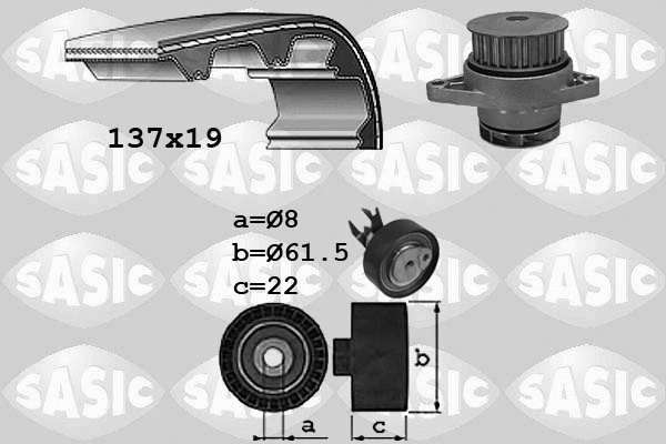 Water Pump & Timing Belt Kit (3906054)