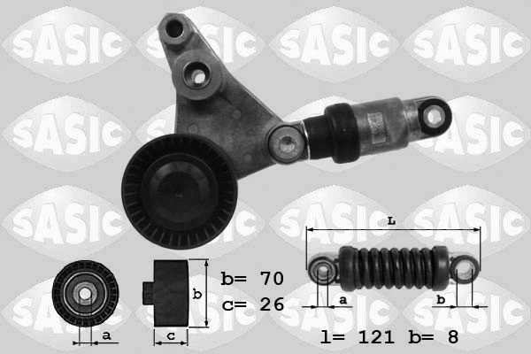 Belt Tensioner, V-ribbed belt (1624022)