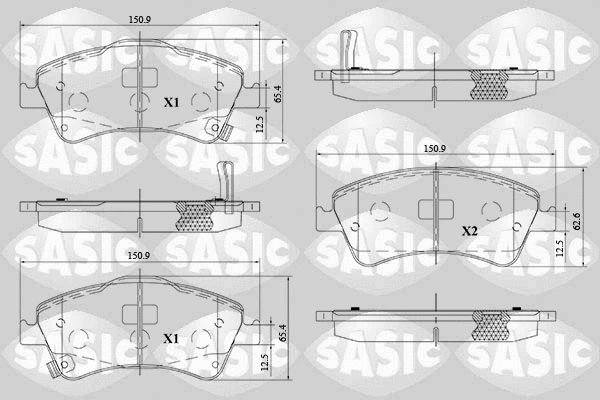 Brake Pad Set, disc brake (6216170)