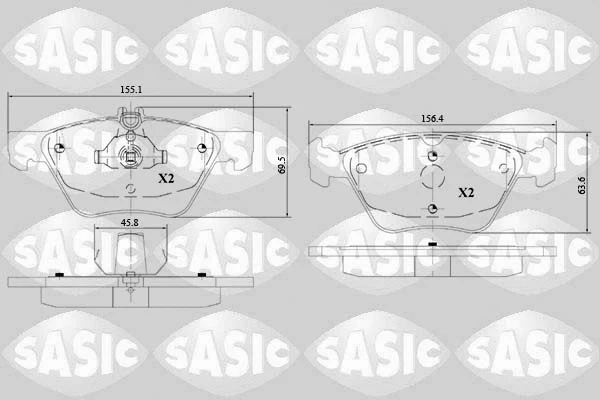 Brake Pad Set, disc brake (6216149)