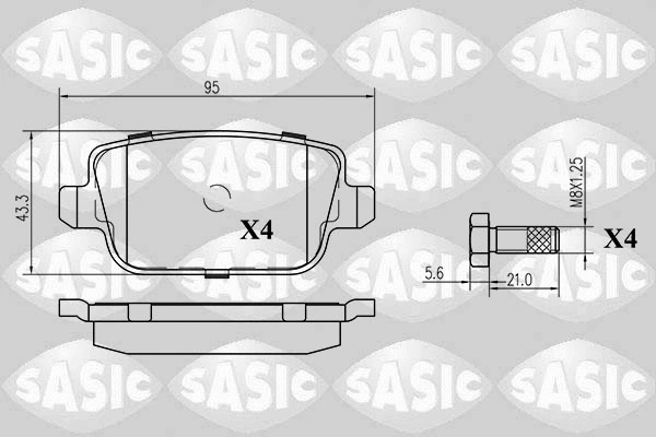 Brake Pad Set, disc brake (6216023)