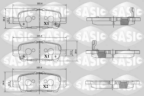 Brake Pad Set, disc brake (6216181)
