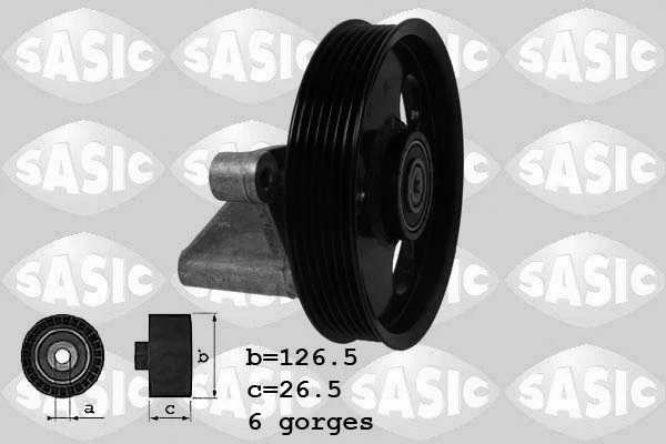Deflection/Guide Pulley, V-ribbed belt (1624010)
