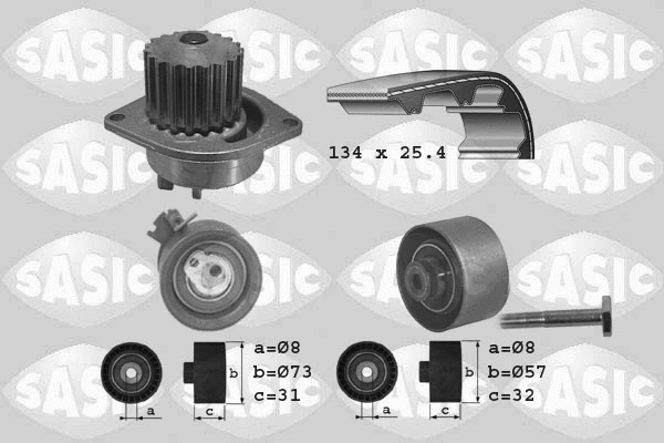 Water Pump & Timing Belt Kit (3900016)
