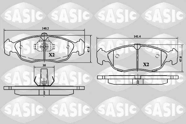 Brake Pad Set, disc brake (6210048)